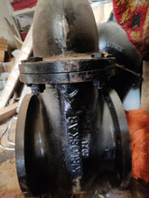 Load image into Gallery viewer, Kirloskar 80mm/3&quot; inch Cast Iron ISI Sluice Valve PN1.6  , C.I. DF,  Flanged FF ,IS 1538 Tbl 4&amp;6 , Cast Iron BODY ,Cast Iron Wedge ,Shaft :-SS410 ,Seat :Bronze,Wedge Ring :Bronze, HandWheel Operation
