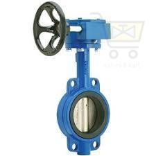 L&T Make aquaseal BFLY Wafer Valve, Cat. No:- 2IWEGSG, PN16 ,Body :Cast Iron,Disc: SG Iron,Integrally Moulded Body Liner: EPDM Operation:-Manual (GearBox) - Valvesekart
