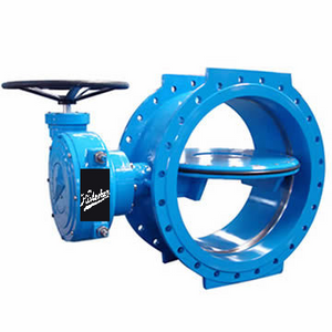 Kirloskar Double Flanged Single ecentric Short Patteran BS 5155 Butterfly Valve ,Body :Cast Iron,Disc:- Cast Iron,PN10 Retainer Ring :-SS304,Disc Seal:-Nitrile,Shaft:-SS410,Manual (GearBox) Operated - Valvesekart