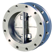 Load image into Gallery viewer, Kirloskar Make Duel Plate Check(Reflux) Valve , Cat No :DPCV WCB CF8 FLG 150#,Body :WCB,Disc:-:SS304,150# Flanged ANSI RF,Body Seat:-Nitrile,Disc Seal:-SS410,Hing Pin:-SS410 - Valvesekart