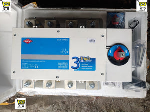 HPL Front Operated 400 amp 4Pole Electric On Load Changeover Switch, 415V , Open Execution