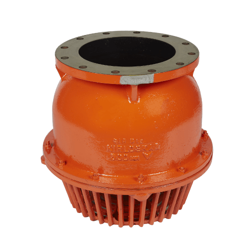 Kirloskar Make  FOOT Valve ,IS 4038,Cat No.  CI FOOT VALVE (IS1538 T- 4 & 6),PN0.2 Flg FF IS 1538 Tbl 4&6 , Cast Iron BODY ,Cast Iron Door ,Hing Pin SS410, DoorFacing: Nat Rubber