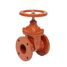 Load image into Gallery viewer, Kirloskar SG Iron Resilient  Seated Sluice Valve PN16 ,Cat No: RESINRSV,PN16,STEM-410,HW,DR-IS, Flg FF IS 1538 Tbl 4&amp;6 , GGG40 Body ,  Wedge : EPDM encapsulated GGG40,Shaft :-SS410 ,Seat : EPDM, HandWheel Operation