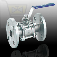 Load image into Gallery viewer, Atam Make Ball Valve,Cat No: FV504,Type:3Pc Full Bore,PN10 Flanged BS10 Tabl F, Cast Iron  Body ,SS304 Ball ,Shaft :-SS410 ,Seat &amp;Seal :PTFE, Handlever Operation - Valvesekart