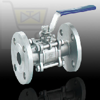 L&T Make CS 3Pc Reg Bore 150#  Flanged Ball Valve. Cat No: L3RF1C, WCB  Body ,SS316 Ball ,Shaft :-SS316 ,Seat :PTFE,Seal :PTFE, Handlever Operation - Valvesekart