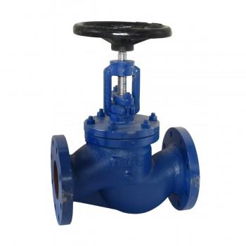 Atam Make GLOBE(IBR) Valve,Cat No: AV251,Type:Bolted Bonet,PN16 Flanged BSEN 1092-2:97, Cast Iron  Body ,SS410 Disc ,Shaft :-SS410 ,Seat :13% Cr.,Disc Facing :13% Cr., HandWheel Operation - Valvesekart