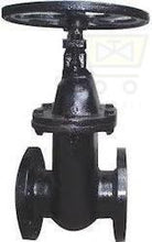 Load image into Gallery viewer, Kirloskar  Cast Iron ISI Sluice Valve PN1.6 Cat No:`. Flanged FF IS 1538 Tbl 4&amp;6 , Cast Iron BODY ,Cast Iron Wedge ,Shaft :-SS410 ,Seat :Bronze,Wedge Ring :Bronze, HandWheel Operation - Valvesekart