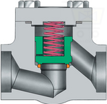 Atam Make CHECK(IBR) Valve,Cat No: AV306,Type:Forge(Std.Bore),800# Socket Weld, A105  Body ,SS410 Wedge ,Shaft :-NA ,Seat :13% Cr.,Disc Facing :13% Cr., Auto Operation - Valvesekart